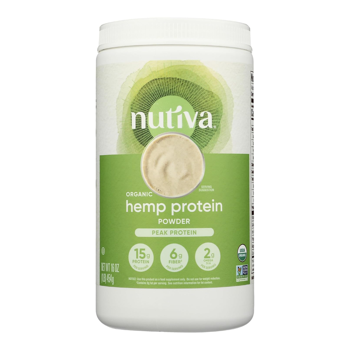 Nutiva Organic Hemp Protein Powder front container