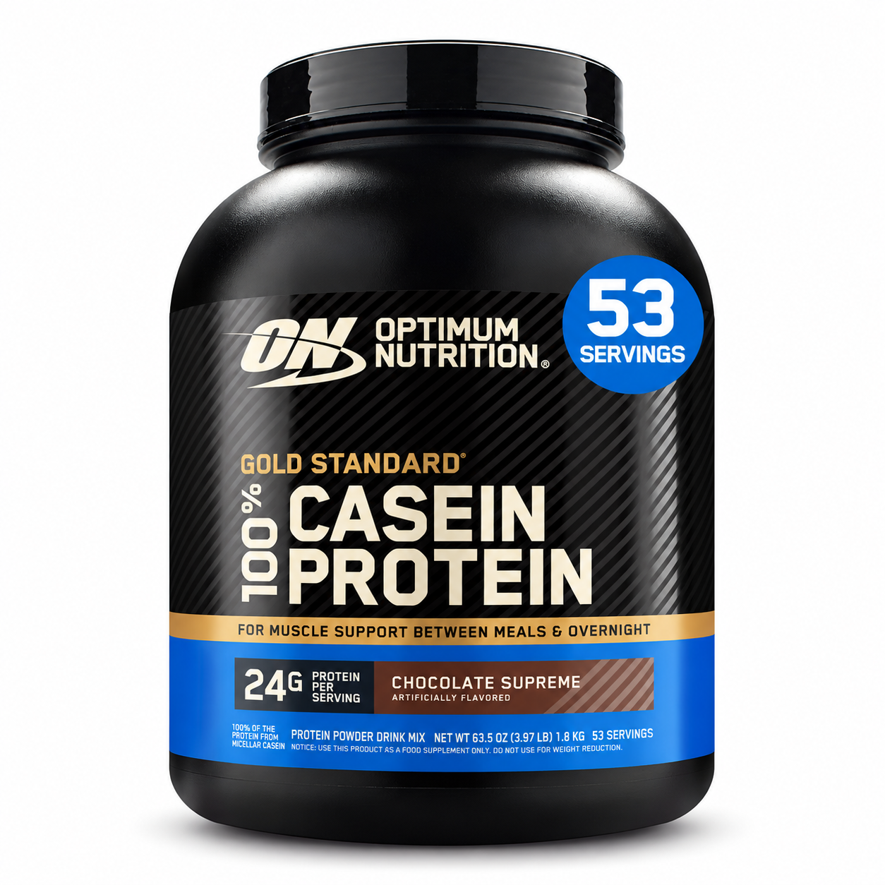 Optimum Nutrition Gold Standard 100% Casein Chocolate Supreme front container